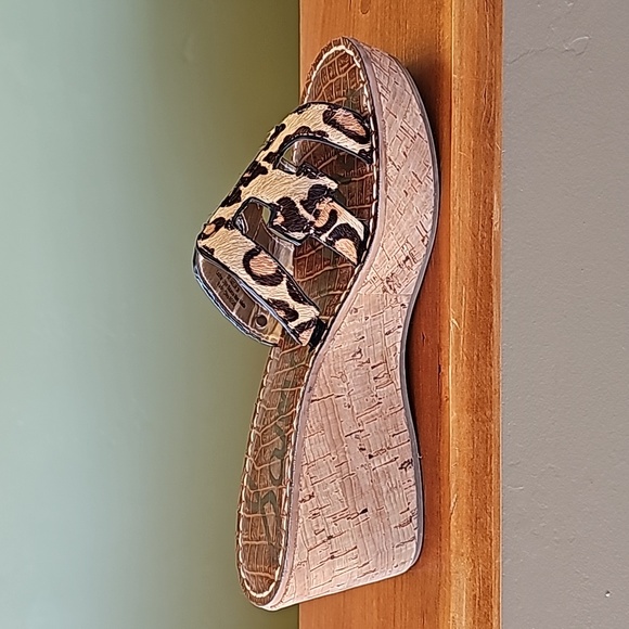 Sam Edelman leopard wedge slides - Picture 4 of 13